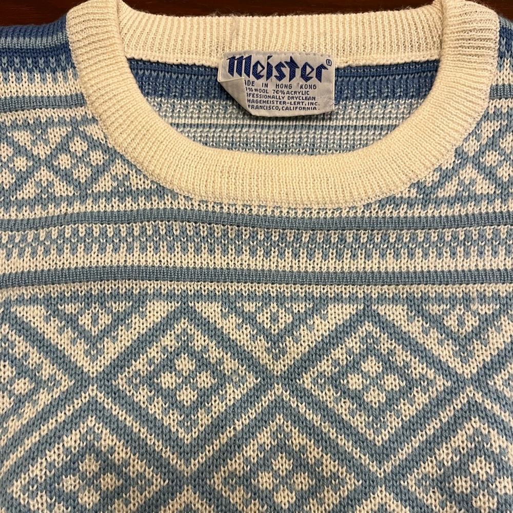 Vintage “Meister” wool ski-sweater